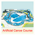Artificial canoe course